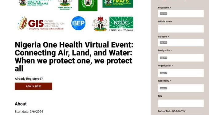 Nigeria One Health Virtual Event: Connecting Air, Land, and Water: When we protect one, we protect all