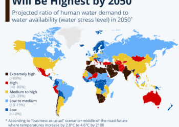 Where Water Stress Will Be Highest by 2050