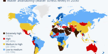 Where Water Stress Will Be Highest by 2050